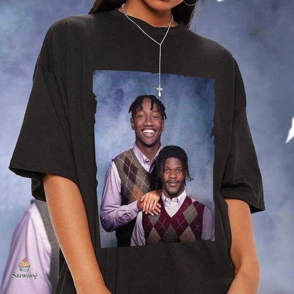 Debbi_B Other - Zay Flowers Lamar Jackson Baltimore Football Baltimore Football 90s Fan Shirt